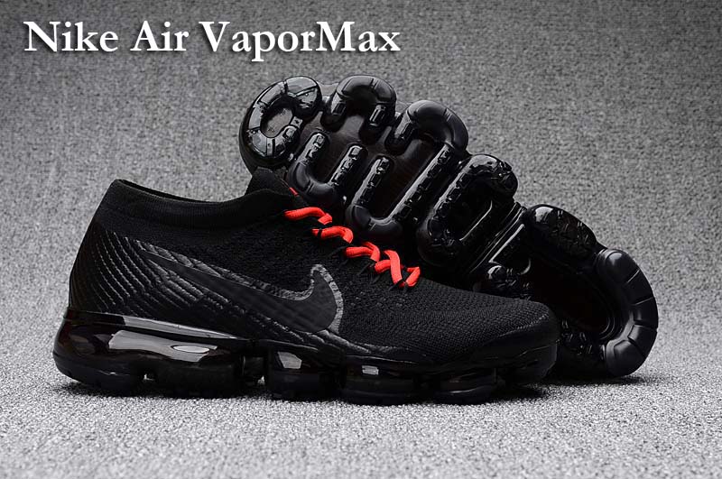 Nike Air VaporMax 2018 Men's Running Shoes Black Red
